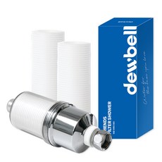 Dewbell Shower&Friends沐浴過濾器+高級替換濾芯 2入組, 1組