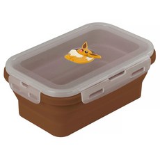 Bone蹦克 寶可夢 矽膠摺疊保鮮盒 伊布 1.2L, 1個, 1個