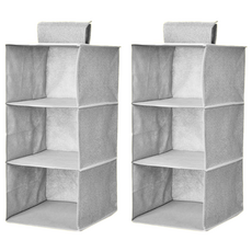 衣櫃收納掛袋 C182 2個, 灰色, 1組