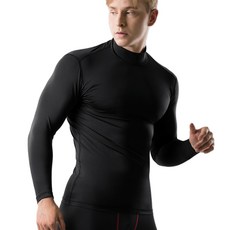 ARMEDES 男款半高領長袖素色機能緊身內搭衣 AR-53