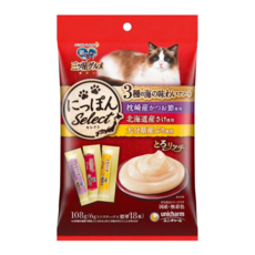 unicharm pet 銀湯匙 三星美食 貓肉泥, 鰹魚 + 鮭魚 + 鰤魚, 108g, 1袋