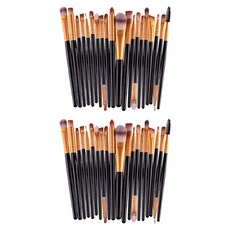 동경귀요미 메이크업 브러쉬 20종세트, 블랙, 2개