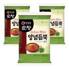 청정원순창 고소하고 맛있는 양념듬뿍 쌈장, 500g, 3개