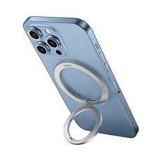 Baseus 倍思 360度可折疊強力黏著智慧環支架, 灰色, 1個