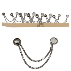 小麥購物 磁吸褲腳固定夾 D139 6g, 10個, 灰色