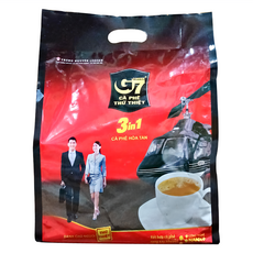 G7 三合一咖啡, 香醇濃郁, 口感濃厚, 即溶即飲, 16g, 50包, 1袋