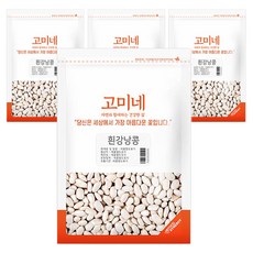 고미네 흰강낭콩, 1kg, 4개
