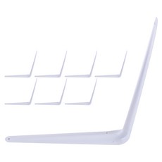 ZioBiz L型擱板支架 DIY XL, 白色, 8個