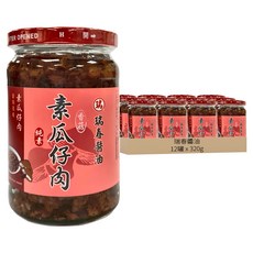 瑞春醬油 素瓜仔肉, 12罐, 320g