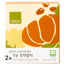 올가홀푸드 유기농 호박팥티, 1.3g, 10개입, 2개
