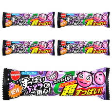 meigum 小心酸葡萄味口香糖, 5個, 11.4g