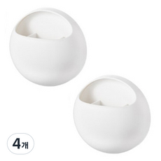 블루선 벽부착형 다용도 꽂이함, 4개, 화이트