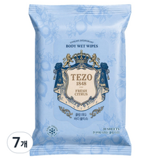 Tejo 酷涼體香身體濕巾 柑橘香, 7個