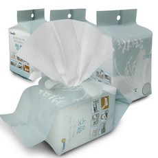 Epata Cleanup 壓倒性的厚度 一次又一次清洗的一次性抹布, 25件, 4個