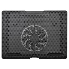 thermaltake 曜越 Massive S14 筆電散熱器 CL-N015-PL14BL-A 散熱器349.6 x 260 x 33mm + 風扇140 x 140 x 15mm 適用15吋筆電 耐重1~9kg 530g, 黑色, 1個
