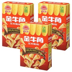 喜年來 大金牛角 烤肉口味, 60g, 3盒