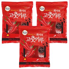 Bok2Nefood 燉煮用韓國產辣椒粉 中辣, 500g, 3包