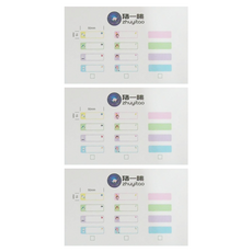 peripage 愛立熊 豬一桃紙廠 打印機 五防彩色標籤15mm貼紙 3捲, 3盒