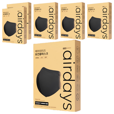 airdays 鳥嘴型口罩 KF94 S號, 黑色, 30片, 2組