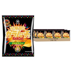KOIKEYA 湖池屋 咔辣姆久 厚切洋芋片 勁辣唐辛子, 12包, 28g