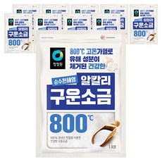 청정원 순수천혜염 알칼리 구운소금, 1kg, 10개