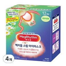 멕리듬 스팀 아이마스크 캐모마일 진저향, 12개입, 4개