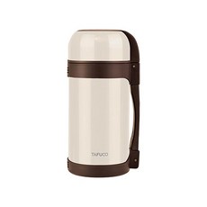 TAFUCO 泰福高 杯蓋型大容量304不鏽鋼保溫壺, 米色, 1.2L, 1個