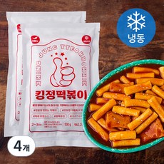 킹정떡볶이2 보통맛 (냉동), 530g, 4개