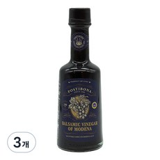 Postibona 頂級摩德納紅巴薩米克醋, 3個, 250ml