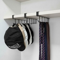 대한 틈새 공간활용 옷장 정리 6구 수납 걸이, 블랙, 15개