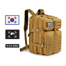 SPO HOLIC 露營登山軍規後背包 45L, 棕色