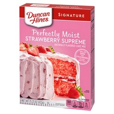 Duncanhines 草莓風味蛋糕粉, 432g, 1盒