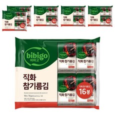 비비고 직화 참기름김, 4.5g, 96개