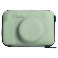 拍立得WIDE相機通用硬殼包 wide400/210/300/LOMO等套殼機器適用 灰綠色, 1個, 單一商品