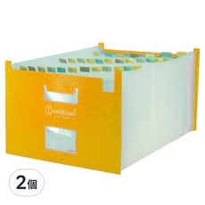 DaTaBanK 三田文具 A4 站立式31層風琴夾 OT-A431 33.8 x 24.2 x 6cm, 黃色, 2個