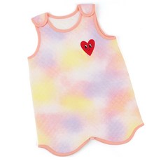 Maykids 女童愛心圖案刺繡渲染連身背心睡裙