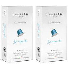 Cararo Nespresso 兼容膠囊 Allurine 脫咖啡因, 5.5g, 10顆, 2盒