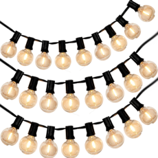 復古LED燈串燈 G40 7.7m 25顆, 透明款, 1盒