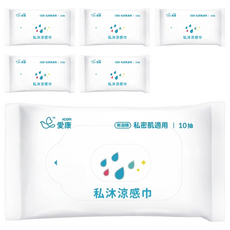 icon 愛康 私沐涼感巾, 10張, 6包