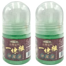 金牌一條根 古早味 一條根神風油滾珠瓶 2罐組 (舒緩疲勞、滾珠設計、草本精華), 1入, 2罐