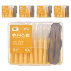 왕타 치간칫솔 SSS형, 50개입, 5개