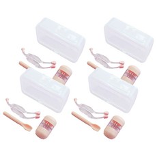 마메 소프트 렌즈 집게 흡착봉 세트, 핑크, 4개