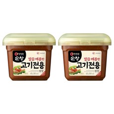 청정원순창 깔끔 매콤한 고기전용 쌈장, 450g, 2개