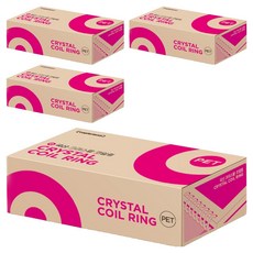 카피어랜드 3:1 PET 코일링 1kg 93개입, 12mm, 투명, 4개