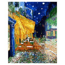 아트조이 DIY 명화 그리기 세트 40 x 50 cm 세로형, 밤의 카페테라스, 1세트
