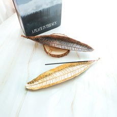 Dailin 樹葉造型線香座, 金色