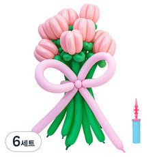 inbloom DIY氣球花束製作套組, 粉綠色, 6套