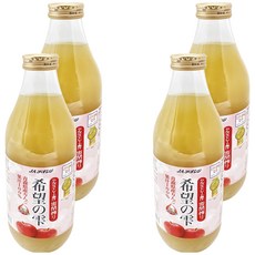 JA 青森農協 希望的雫蘋果汁, 1L, 4瓶