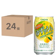 CHOYA 蝶矢 無酒精碳酸飲料 柚子風味, 350ml, 24個