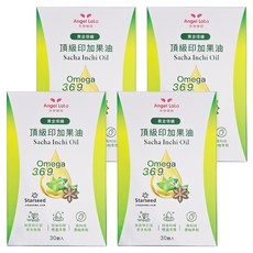 Angel LaLa 天使娜拉 黃金倍孅印加果油 星星果油 Omega 3 6 9, 30顆, 4盒